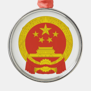 Nationales Emblem der Volksrepublik China Ornament Aus Metall