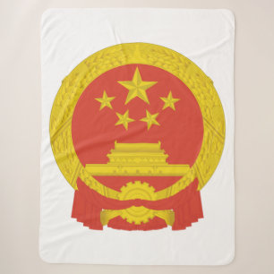 Nationales Emblem der Volksrepublik China Sherpadecke