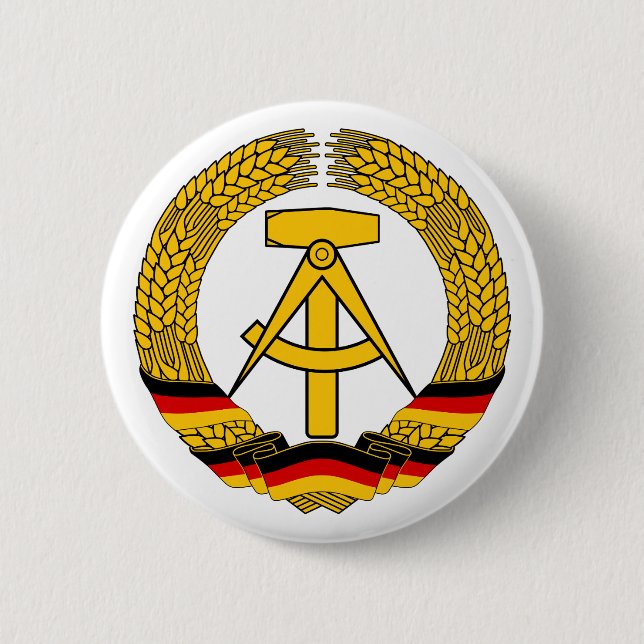 Nationales Emblem-Knopf Ostdeutschlands Button (Vorderseite)