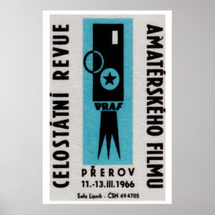 Nationales Filmfestival - Matchbox-Druck - Tschech Poster