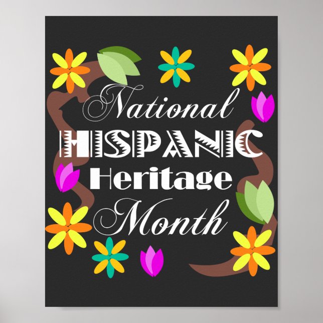 Nationales Hispanic Heritage Montag Poster (Vorne)