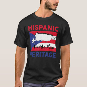 Nationales hispanisches Erbe Boricua Puerto Rico M T-Shirt