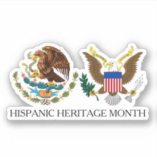 Nationales hispanisches Erbe Monat - Adler Aufkleber