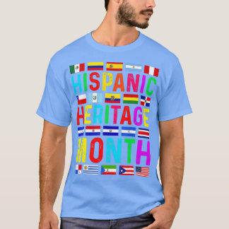 Nationales hispanisches Erbe Monat Latino Alle Län T-Shirt
