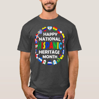 Nationales hispanisches Erbe Monat Latino Alle Län T-Shirt