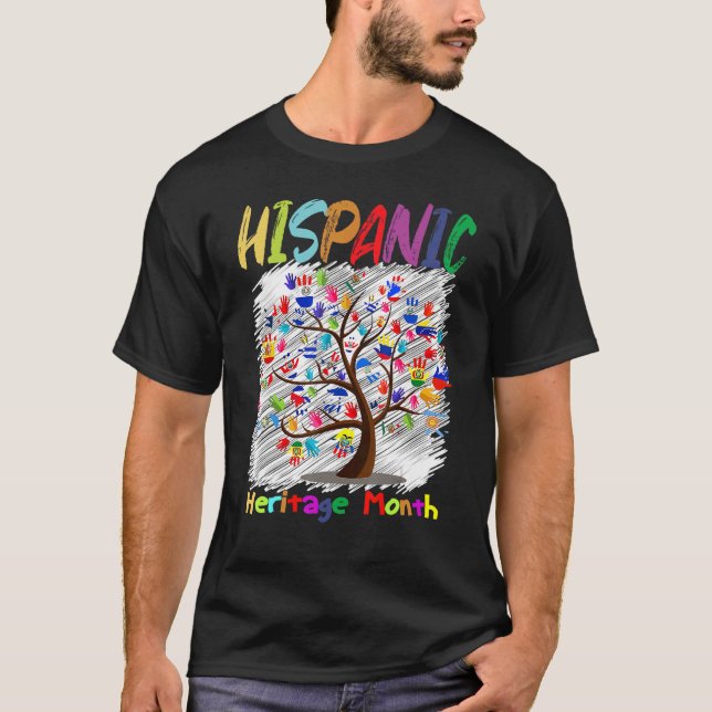 Nationales hispanisches Erbe Monat Quotes Latino C T-Shirt (Vorderseite)