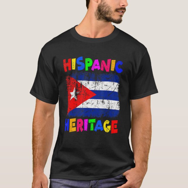 Nationales hispanisches Kulturerbe Monat Latino Ku T-Shirt (Vorderseite)