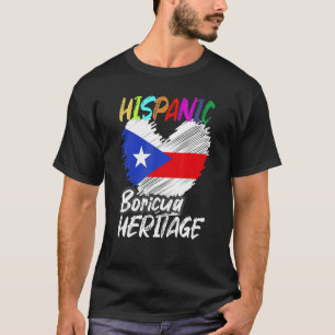 Nationales hispanisches Kulturerbe Monat Puerto Ri T-Shirt