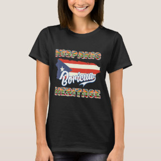 Nationales hispanisches Kulturerbe Monat Puerto Ri T-Shirt