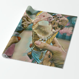 Nationales Ice Cream Day-Geschenk Geschenkpapier