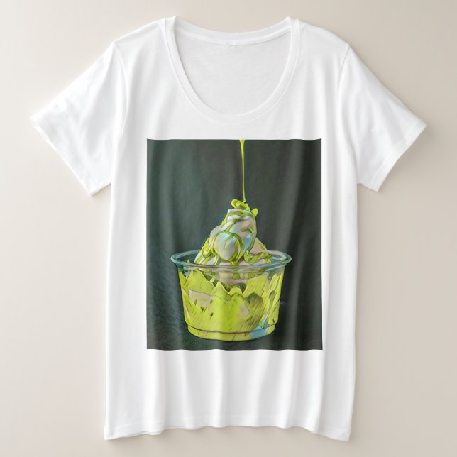 Nationales Ice Cream Day-Geschenk Große Größe T-Shirt (Design vorne)