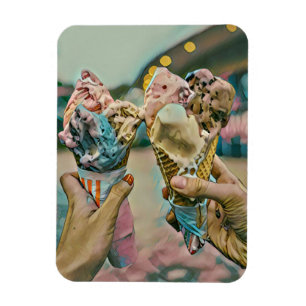 Nationales Ice Cream Day-Geschenk Magnet