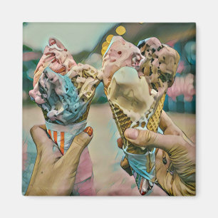 Nationales Ice Cream Day-Geschenk Magnet