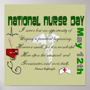 Nationales Krankenschwester-Tagesplakat -- Poster