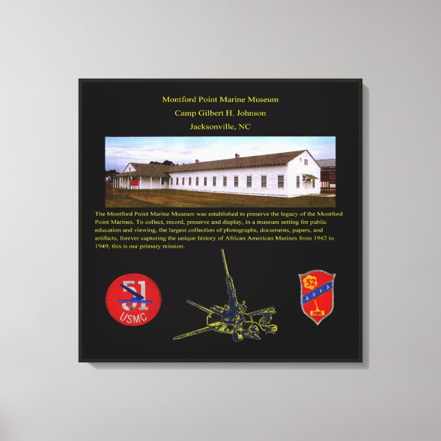 NATIONALES MONTFORD POINT MARINES MUSEUM LEINWANDDRUCK (Vorderseite)