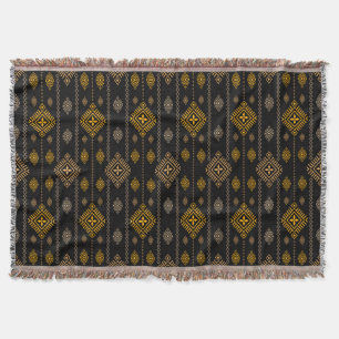 Nationales Muster Boho Kultur Ethnic Design Decke