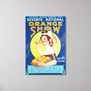 Nationales orange ShowPoster #3 Leinwanddruck