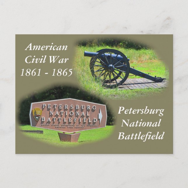 Nationales Schlachtfeld Petersberg Postkarte (Vorderseite)