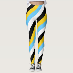 Nationalfarben der Flagge von Saint Lucia - Diagon Leggings