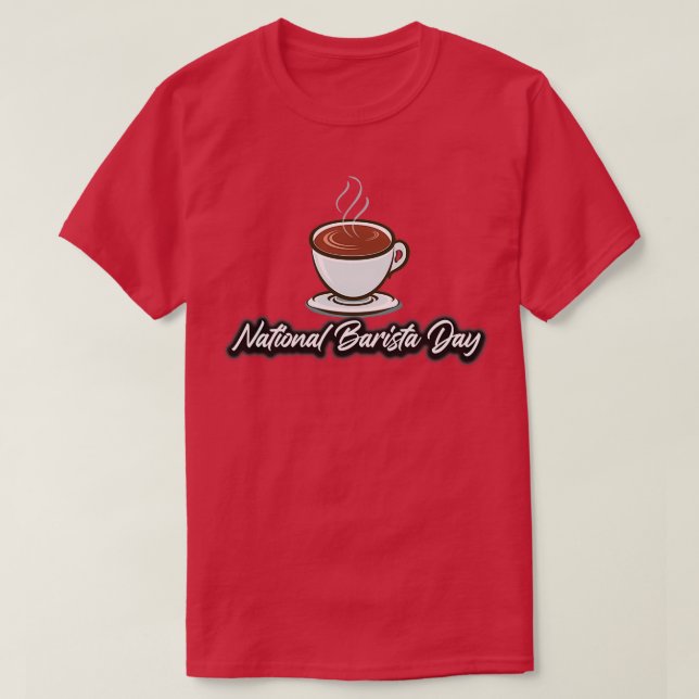 Nationalfeiertag 2022 cooler barista cof T-Shirt (Design vorne)