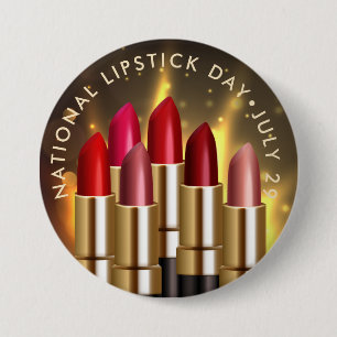 Nationalfeiertag der Lipstick-Karten, FARBIGE LIPS Button
