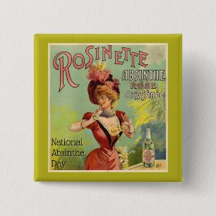 Nationalfeiertag, Vintage-Poster Button