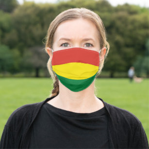 Nationalflagge Bolivien Mund-Nasen-Maske Aus Stoff