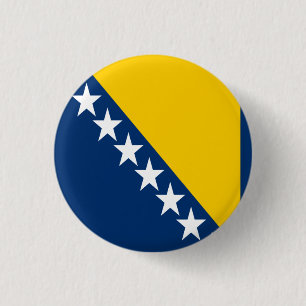 Nationalflagge Bosnien und Herzegowina Button