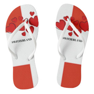 Nationalflagge der Schweiz Flip Flops