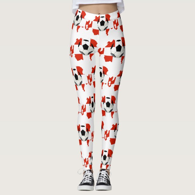Nationalflagge der Schweiz Leggings (Vorderseite)