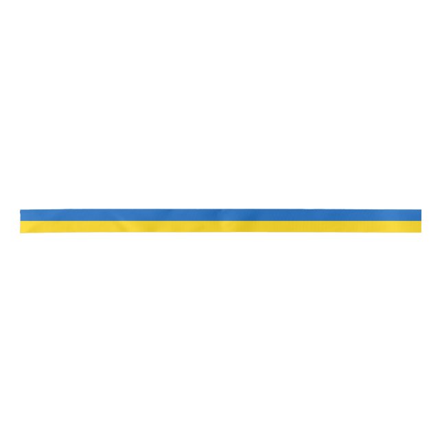 Nationalflagge der Ukraine Satinband (Vorderseite)