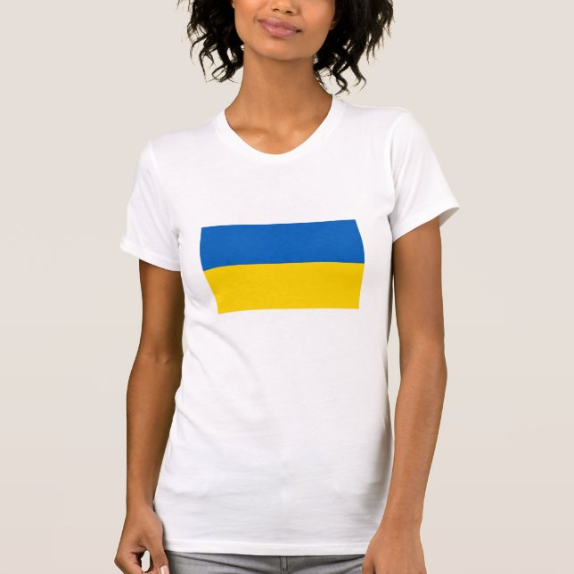 Nationalflagge der Ukraine T-Shirt (Vorderseite)