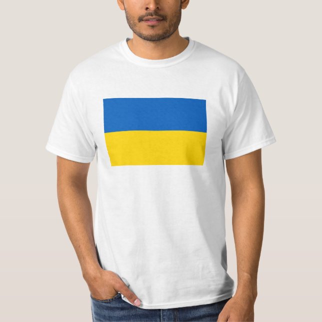 Nationalflagge der Ukraine T-Shirt (Vorderseite)