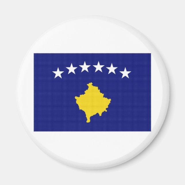Nationalflagge des Kosovo Magnet (Vorne)