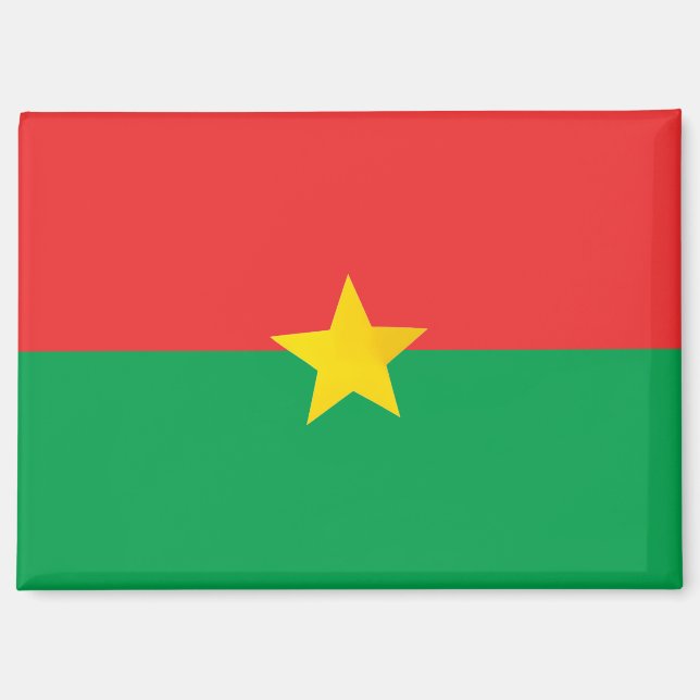 Nationalflagge des Magneten Burkina Faso Rectangle Magnet (Vorderseite)