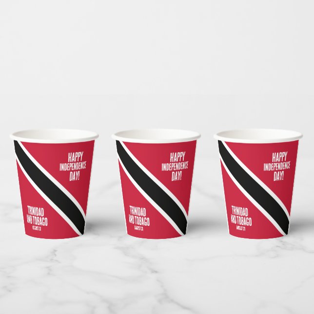 Nationalflagge des Trinidad und Tobago Pappbecher (Multi)