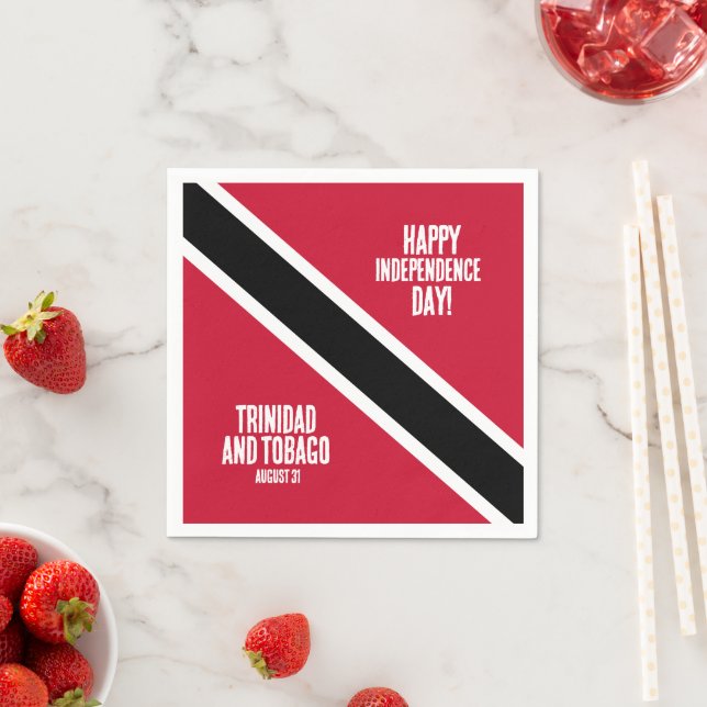 Nationalflagge des Trinidad und Tobago Serviette (Beispiel)