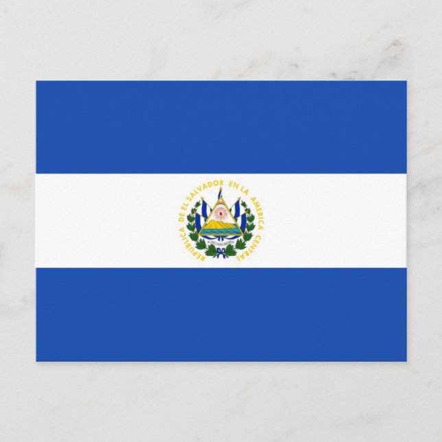 Nationalflagge El Salvador Postkarte (Vorderseite)