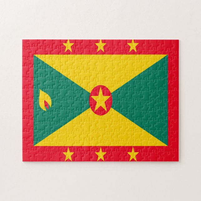 Nationalflagge Grenada Karibik. (Horizontal)