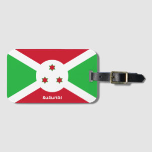 Nationalflagge in Burundi Patriotic Gepäckanhänger