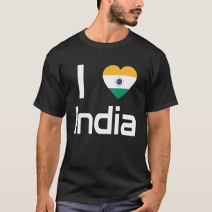 Nationalflagge Indiens Souvenir für Männer Frauen T-Shirt