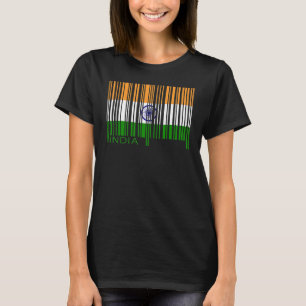 Nationalflagge Indiens Souvenir für Männer Frauen T-Shirt