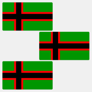 Nationalflagge Kareliens Etiketten