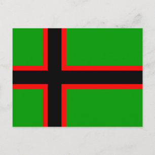 Nationalflagge Kareliens Postkarte