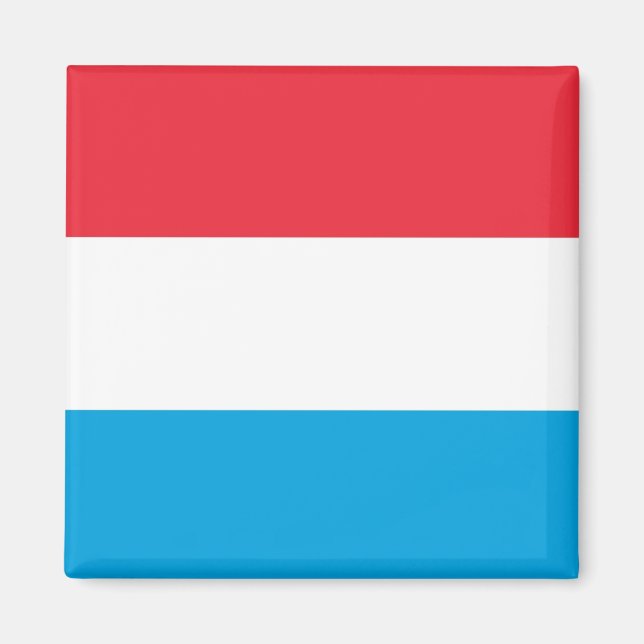 Nationalflagge Luxemburgs Magnet (Vorne)