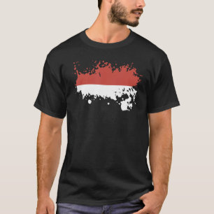 Nationalflagge Monaco Souvenir für Männer Frauen 1 T-Shirt