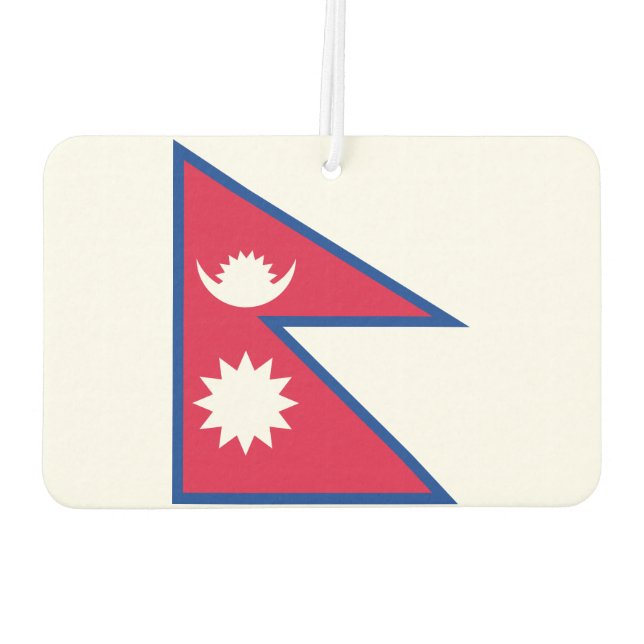 Nationalflagge Nepals Autolufterfrischer (Rückseite)