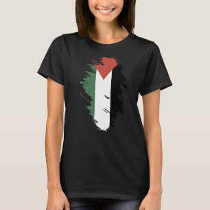 Nationalflagge palästinensisches Souvenir für Frau T-Shirt