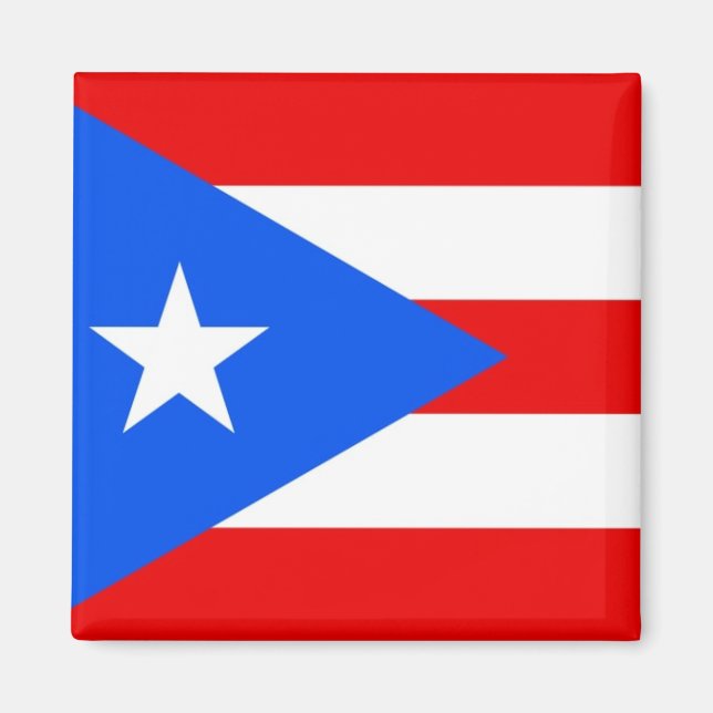 Nationalflagge Puerto Rico Magnet (Vorne)