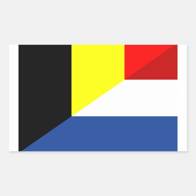 Nationalflagge Rechteckiger Aufkleber (Vorderseite)